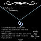 To My Beautiful Mother Message Necklace