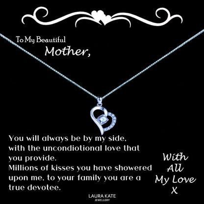 To My Beautiful Mother Message Necklace