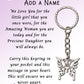 Daughter Butterfly Keyrings & Personalised Card