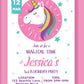 Unicorn Magical Time Personalised Birthday Invitations