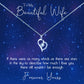 To My Incredible Wife - Not Enough Stars Message Necklace