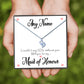 Will You Be My Maid of Honour Message Necklaces