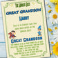 The Worlds Best Great Grandson Certificate Gift