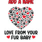 Personalised Fur Baby Birthday Card