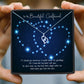 To My Beautiful Girlfriend - Heart Stars In The Sky Message Necklaces
