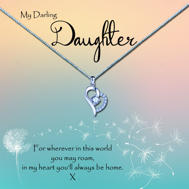 Darling Daughter Dandelion Message Necklaces
