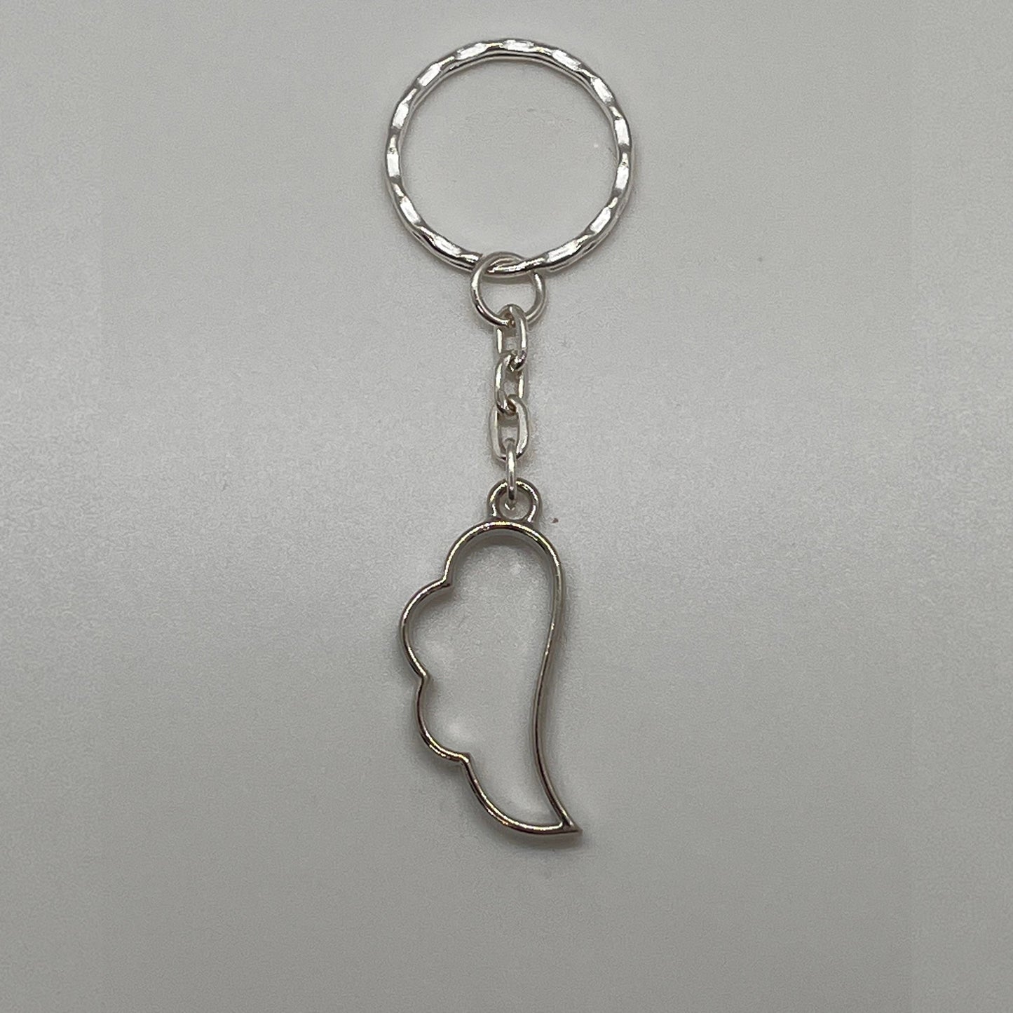 Thinking of You Angel Wing Keyrings & Personalised Card